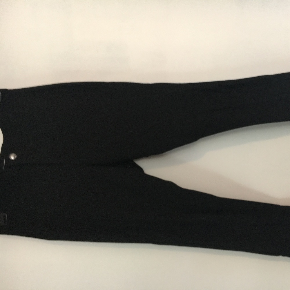 Banana Republic Skinny Ponte Solid Black pant 0P